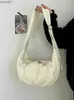 Torby Messenger Women Crossbody Torby hobo puszyste płótno torba na ramię duża pojemność swobodna torebki sportowe żeńskie szkoła podróżna Messenger Bagl2403