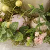 Mum Tutucular Paskalya Yumurta Çiçek Halat Çelenk Tutucu Cam Bardak Yaratıcı El Yapımı Şamdan Ev Dekor