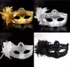 10st Fashion Women Sexig mask Hallowmas Venetian Eye Mask Masquerade Masks With Flower Feather Easter Dance Party Holiday Mask Dro3950237