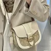 70% Factory Outlet Off GEORGIE Old Flower Combination Leather One Crossbody Bag Flip Saddle for Womencode on sale