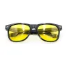 Okulary przeciwsłoneczne okulary przeciwsłoneczne okulary unisex kwadratowe żółte soczewki Nocna wizja mężczyźni kobiety kobiety wiatroodporne gogle y240320