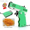 Pistola Giocattoli Giocattolo Creatività Lega Portachiavi creativo Innovazione Giocattoli per bambini Modello in lega Pistola Maniglia robusta e durevole Elastico Sparatutto Regalo YQ240307