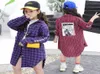2019 Autumn Winter Long Shirts för 5 14 år tonårsflickor plädskolor kläder enkla ruffle stora flicka toppar barn kläder blus y2986790