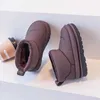 Buty 2023 Zimowe buty śnieżne dla dzieci moda bawełniane buty dla chłopców wodoodpornych i ciepłych dziewcząt buty 1-15 lat 2401L2402