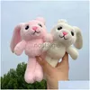 Simpatico sacchetto di conigli giocattolo appeso bambola bambini giocattoli di cartone animato regali animali di peluche peluche Dhbrk 240307