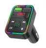 F7 F8 CAR Bluetooth 5.0 FM Nadajnik 7-kolorowy Atmosfera Lightr Kit mp3 Modulator bezprzewodowy Handsfree Ofre Offer RGB Kolor z Box6237592