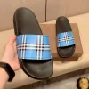 Designer slippers Casual slippers Vintage plaid rubber sole sandal Slide Mule slip-on tazz slipper shoe for woman man Luxury sandales Flip Flops Beach Flat Sliders