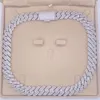 Bijoux fins Hip Hop nouveau Design Bling Miami Baguette glacée mode diamant chaîne à maillons cubains collier