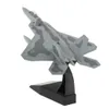 1/100: e die-cast American F-22 Fighter Raptor Plane Aircraft Model Keepsake Raptor Aircraft Diecast Model w/ Stand Kids Gift 240223