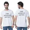 Ternos masculinos A1648 e camiseta feminina de algodão com gola redonda personalizada faça seu design logotipo imagem grupo pessoal