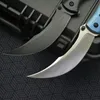 NY BEND 7471 Fold Knife Ritual Assisted Pocket Knife 8Cr13Mov Persian Bend Blade Wood/Harts Betydande handtag Säker bärfickor 515