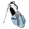 Sacs de golf bleus de styliste, Support de tige en PU, sac de golf pour clubs de golf, grande capacité et forte praticité