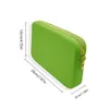 Cosmetic Bags Coin Purse Silicone Storage Bag Sanitary Napkin Data Cable Makeup Brush Holder Solid Color