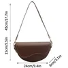 Bag Small Leather Saddle Armpit Bags For Women 2024 Summer Chain Shoulder Crossbody Ladies Vintage Underarm Handbags Bolsa