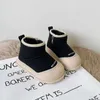 Boots {15-30 Size}Baby Short Boots 2023 Winter New Boys Girls Plush Thick Cotton Shoes Warm Children's Snow Boots 0-1-6 Years OldL2401L2402