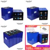 Batteries Banque d'énergie solaire 4pcs 3.2V 320Ah rechargeable 100% FL Capacité Lifepo4 Batterie Cellule Cycle profond Brand New Grade A Lithium Ion Dhptf