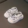 Sandals Athletic Outdoor Baobaotou sandals female 1-3 years old childrens walking shoes boys beach shoes 0-2 baby breathable net shoes summerH240307