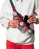 Bel çantaları Noel kardan adam kar tanesi paketleri omuz çantası unisex messenger gündelik moda fany paketi kadınlar için
