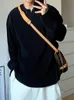 Design plissado drape v pescoço t camisa masculina elegante cor pura manga longa solta tshirts outono casual pullovers dos homens streetwear 240223