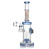 Glass bongs with a turtul pattern decoration water Pipes Dab Rigs with showerhead perc Glass Water Bongs with 14mm quartz banger 10''