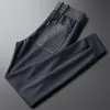 Broek licht luxe nieuwe heren casual slanke fit sportbroek, vlinder borduurbeschermende broek, zachte ananasrooster, gebonden voeten