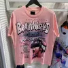 Rap Mens and Womens T-Shirt Rapper gewaschen schweres Handwerk Unisex Kurzarm Top High Street Vintage Hell Frau Designer T-Shirts-XL
