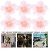 Decorative Flowers 1 Bag Faux Flower Heads Artificial Silk Cloth Cherry Blossom For Wedding