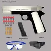 Игра в песок, водное развлечение, новый черный M1911 Glock, автоматическая оболочка, мягкая пуля, игрушечный пистолет, пневматический пистолет-стрелок, CS, стрелковое оружие, игрушка для мальчиков Q240307