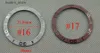 Horlogebanden 40 mm keramische titanium bezel-inzetkit Fit automatische 43 mm herenkast Nieuwe hoogwaardige bezels invoegaccessoires P281B L240307
