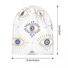 Berets Evil Eye Magic Bonnet Hats gebreide hoed Casual Ski Skullies Beanies Men's Women's Warm Dual-Use Caps