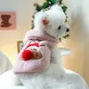 Dog Apparel Christmas Cat Vest Sweater Small Dogs Cold Weather Warm Clothes Pography Props Party Reindeer Costume Pet Accessories Y5GB