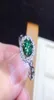 Bröllopsringar Elegant Shine Zircon Crystal Open Ring Multicolor Gems Fine Band Engagement Bridal Jewelry Lover039s Gift4944577
