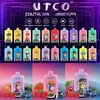 Original UTCO Tornado Puffs 9k 12k 7000 Einweg E Cigaretten 9000 Puff vorgefüllte Patronennetzspule RGB Light Vape Pen Kit gegen Randm 7K Randmvapes 12000