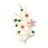 Broches rosa flor de pêssego broche acessórios de terno feminino