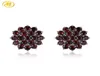 Natural Red Garnet S925 Silver Stud Earrings for Women 316 Carats Original Design Anniversary Engagement Gifts 2106169806155