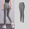 Pantalones de yoga para mujer Moda Patchwork Color Crossover Cintura alta Levantamiento de cadera Leggings deportivos abdominales Gimnasio Fiess Medias de entrenamiento debajo