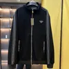 P086 designer jaqueta de beisebol dos homens manga longa zip up clássico preto jaquetas luxo marca masculino casaco