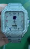 часы Iced Out, муассанит, персонализированные хип-хоп роскошные европейские и американские кварцевые механические часы -5