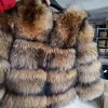 Fourrure Maomaokong 2023 réel manteau de fourrure femmes naturel fourrure de raton laveur veste de luxe hiver en cuir fourrure vêtements d'extérieur femme vêtements manteau de fourrure de renard