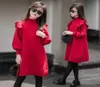 Children Kids Girls Clothes Red Spring Knitted Ruffles Teen Girl039s Long Sleeve Sweater Dresses 4 5 6 7 8 9 10 11 12 13 14 Yea9187373