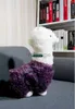 Animais Dorimytrader 31039039 80cm Brinquedo adorável grande pelúcia macia animal ovelha alpaca boneca 3 cores agradável presente para crianças DY7888104 240307