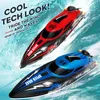 HJ808 RC Battery Boat 2.4Ghz 25kmh High-Speed Remote Control Racing Ship Water Speed Boat Children Model Toy 240223