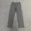 Pantalon gris lettre de haute qualité imprimement imprimé hiphop rue cordon pantalon hommes femmes femmes pantalon de survêtement lâche décontracté