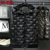 Gilets pour hommes automne hiver coton gilet marque hommes veste sans manches vers le bas gilet manteau décontracté grande taille 8XL mâle de haute qualité