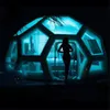 Customized inflatable soccer shape camping bubble clearance Dome luxury hotel Beach house Room Balloon With Free Pump by ship To USA