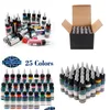 Inchiostri per tatuaggi Nuovi pigmenti per tatuaggi di alta qualità Fusion Ink 25 colori 1 Oz 30 Drop Delivery Salute Bellezza Tatuaggi Body Art Dhclo