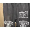 ズボン洗浄黒聖マイケルスウェットパンツ牡羊座印刷男性女性ジョガードローストリングダメージエラスティックウエストパンツの血。