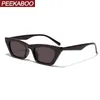 Sunglasses Peekaboo Retro Cat Eye Women Orange Summer Style Ladies Sun Glasses For Men Square Black Leopard