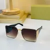 feminine gold-plated frame Sunglasses Women 4579 Black Square Plate Big Double Letter Legs Simple Fashion Style Designer Top High Quality Good Selling UV400 Glasses