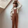 Overalls Kinder Strap Overalls Soor Ploom Marke Baby Mädchen Strampler Neue Frühling Sommer Böden Kleinkind Overalls Jungen Cord Hosen Denni Jean L240307